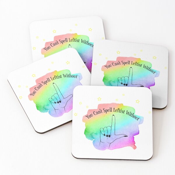 Item preview, You Can't Spell Leftist With L (color star version) designed and sold by HeyFritters' Redbubble Shop.
