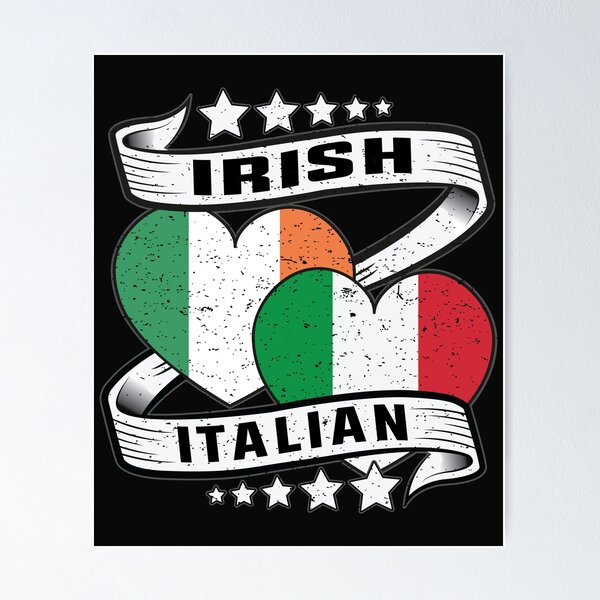 Half Irish Half Italian shirt kids, Irish Italian Flag Pullover Hoodie for  Sale by davinccidz