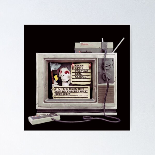 Item preview, Shadowgate Game Over Retro TV designed and sold by kinpraw.