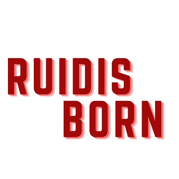 Artwork thumbnail, Ruidis Born Sticker by ArtInKind