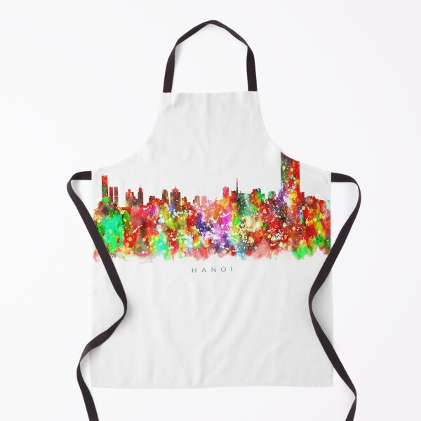 Item preview, Hanoi, Vietnam Skyline Watercolor Painting designed and sold by InkistPrints.