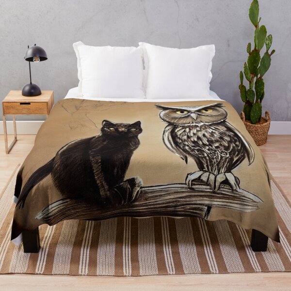 Item preview, A Cat and an Owl designed and sold by recollectionsv.