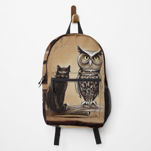 Item preview, A Cat and an Owl designed and sold by recollectionsv.