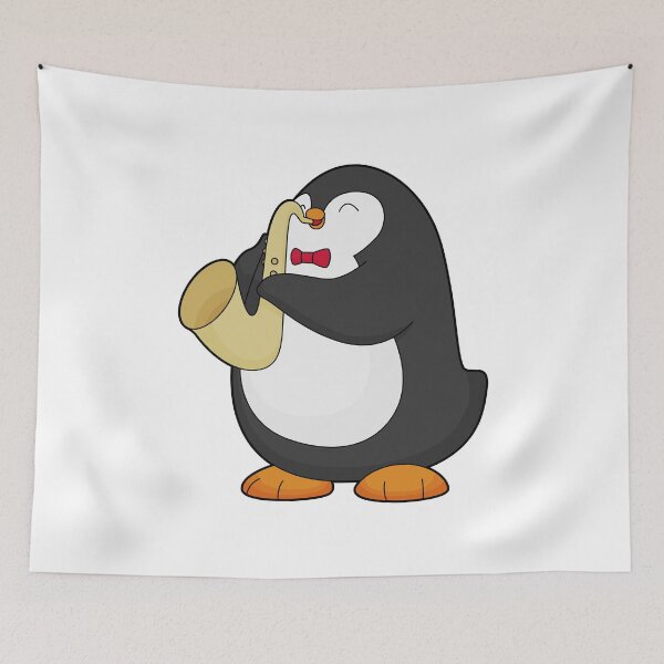 Item preview, Penguin Musician Saxophone Music designed and sold by Snabdesign84.