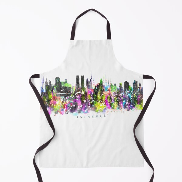 Item preview, Istanbul, Turkey Skyline Watercolor Painting designed and sold by InkistPrints.