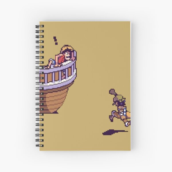 Pastele Luffy One Piece Film Red Custom Spiral Notebook Ruled Line