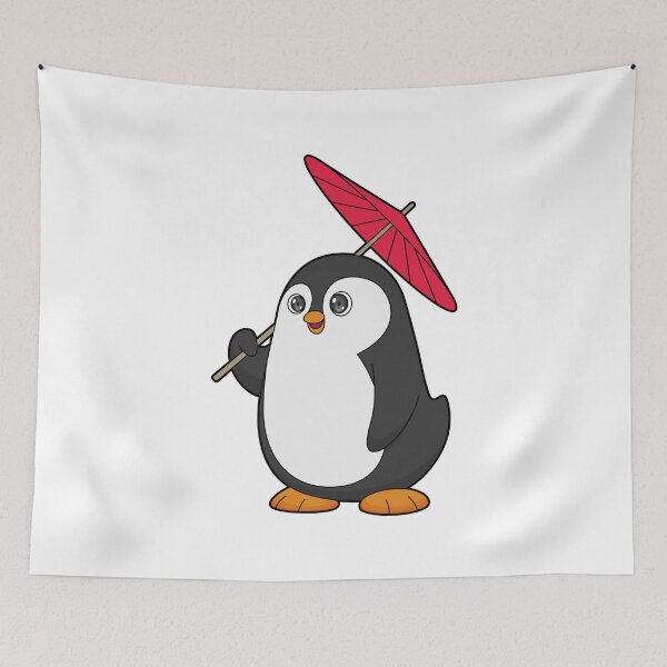 Aperçu de l'œuvre Penguin Umbrella créée et vendue par Snabdesign84.
