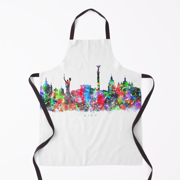 Item preview, Kiev, Ukraine Skyline Watercolor Painting designed and sold by InkistPrints.