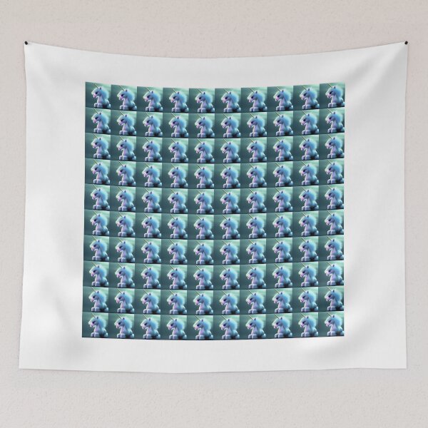 Item preview, Fluffy Unicorn Pattern #3 designed and sold by Ai-Studio-Art.