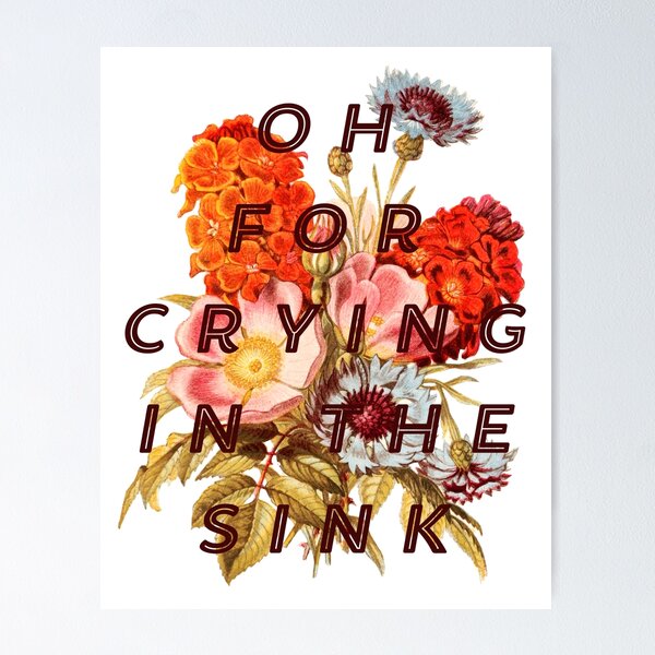 OH FOR CRYING IN THE SINK Poster