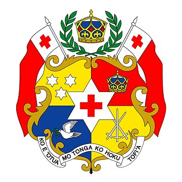 Artwork thumbnail, Coat of arms of Tonga by Beluga Cat
