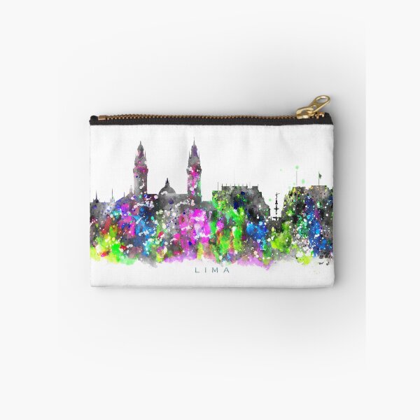 Item preview, Lima, Peru Skyline Watercolor Painting designed and sold by InkistPrints.