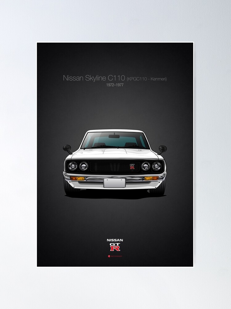 Nissan Skyline C110 (KPGC110 - Kenmeri) | Poster
