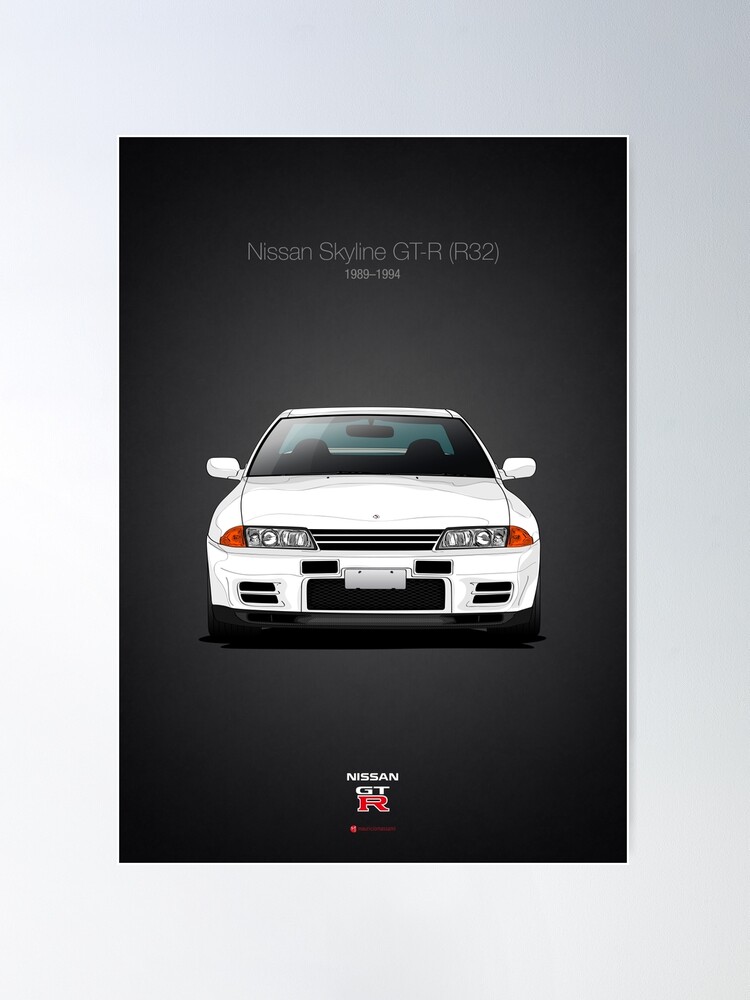 Nissan Skyline R32 GTR Car Poster – My Hot Posters