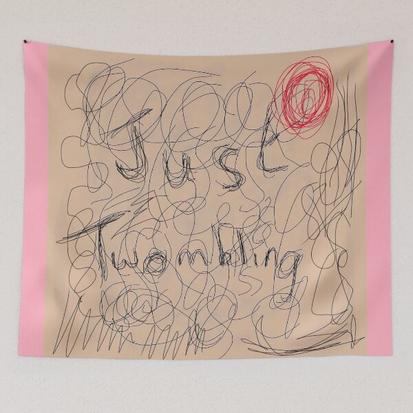 Item preview, "Just Twombling", painting in the style of Cy Twombly designed and sold by thalasson.