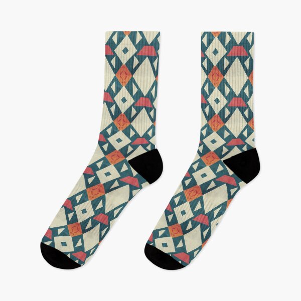 Item preview, Mosaic - Geometric Red and Blue designed and sold by TheMirwoForest.