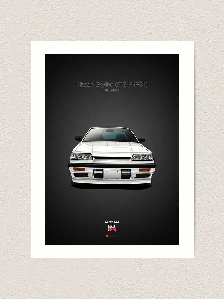 Nissan Skyline Gts R R31 Art Print By M Arts Redbubble