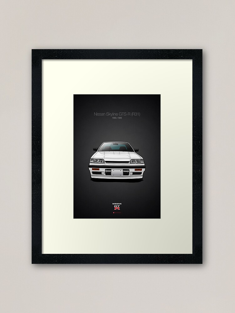 Nissan Skyline Gts R R31 Framed Art Print By M Arts Redbubble