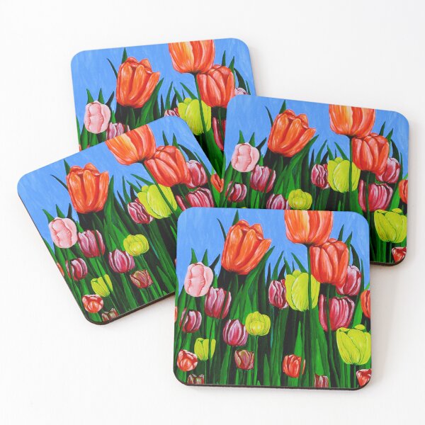 Item preview, "Tulips" original  springtime floral painting designed and sold by Michael Arnold.