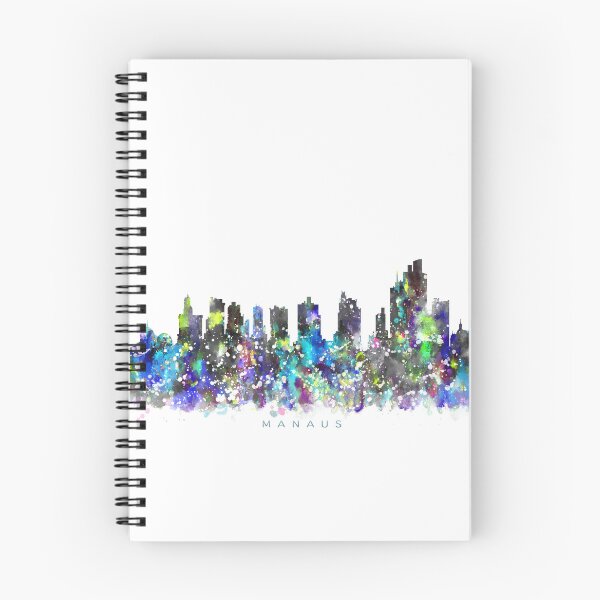 Item preview, Manaus, Brazil Skyline Watercolor Painting designed and sold by InkistPrints.