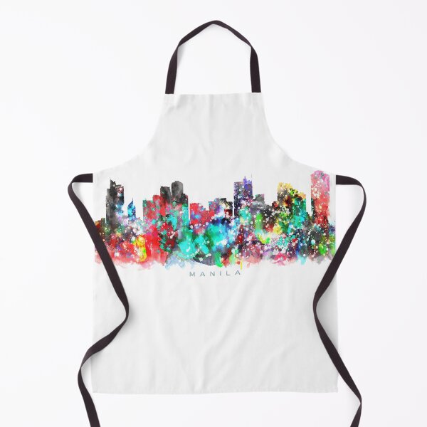 Item preview, Manila, Philippines Skyline Watercolor Painting designed and sold by InkistPrints.