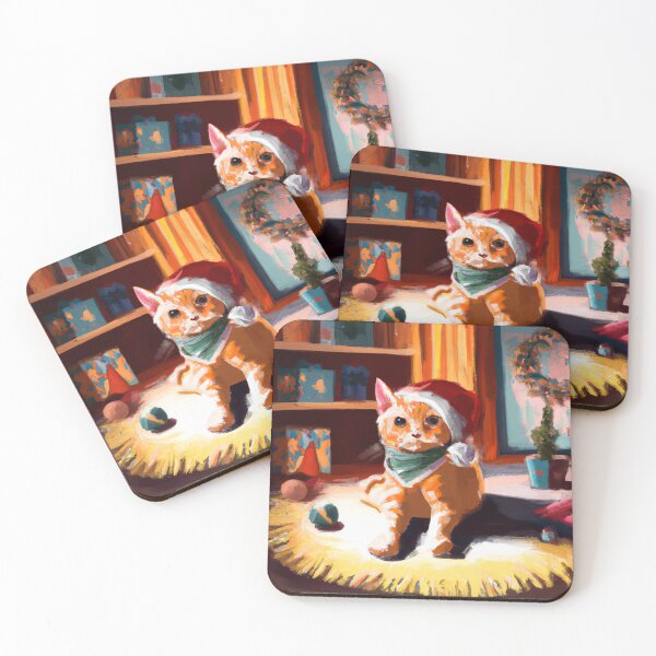 Item preview, Gato de navidad designed and sold by elevatedPrints.