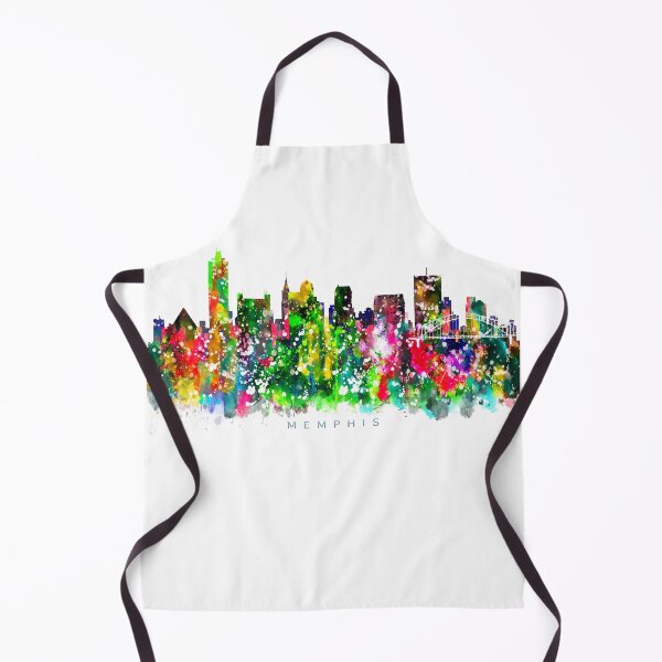 Item preview, Memphis, Tennessee Skyline Watercolor Painting designed and sold by InkistPrints.