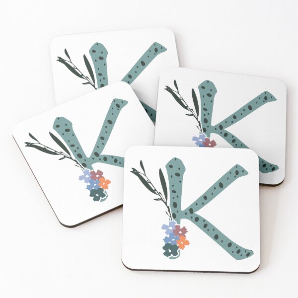 Item preview, Floral Monogrammed K designed and sold by pear-la.