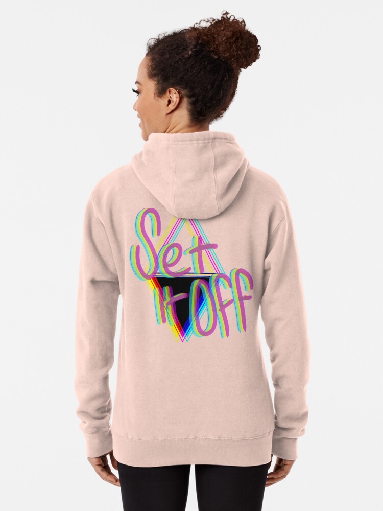 Set it Off Band Elsewhere Album Neon Pullover Hoodie for Sale by C.l S