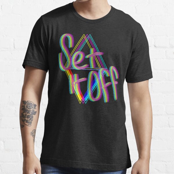 Set it Off Band Elsewhere Album Neon Essential T-Shirt for Sale by C.l S