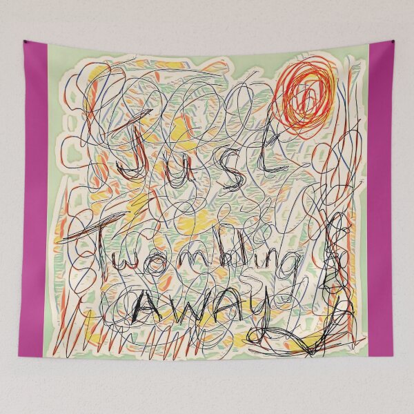 Item preview, "Just Twombling Away", painting in the style of Cy Twombly designed and sold by thalasson.