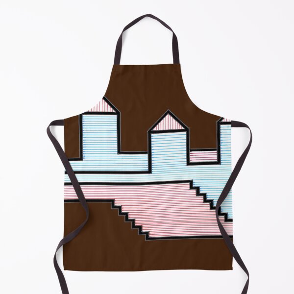 Item preview, LinesHousesStairs - Initial on Brown "Architectural Drawings" designed and sold by Istvan Ocztos.