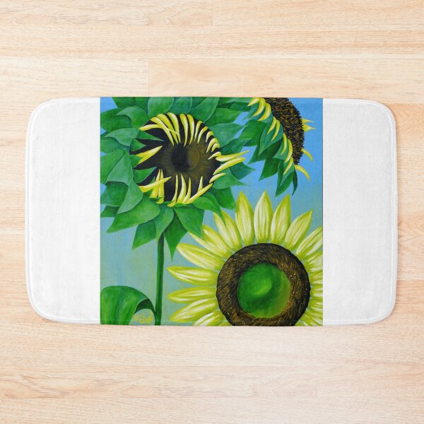 Item preview, "Three Sunflowers" original nature floral painting designed and sold by Michael Arnold.