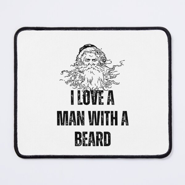 Item preview, I love a man with a beard - Christmas designed and sold by PellSilversmith.