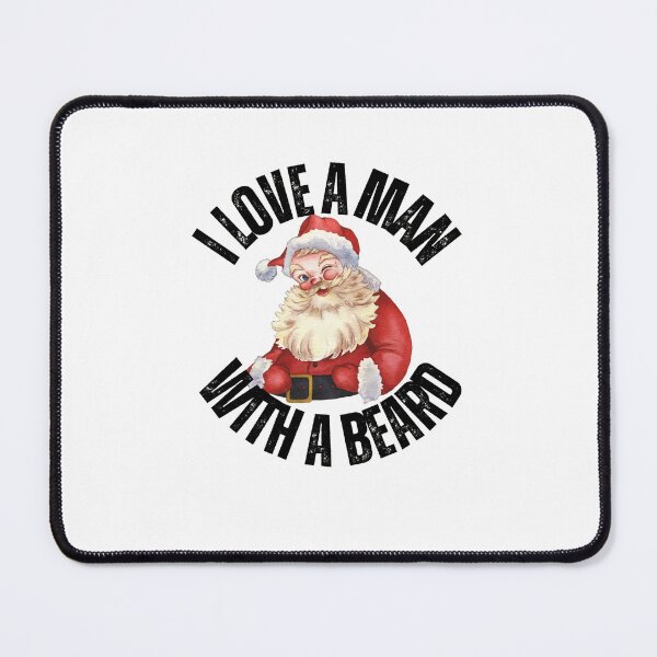 Item preview, I love a man with a beard - Christmas designed and sold by PellSilversmith.