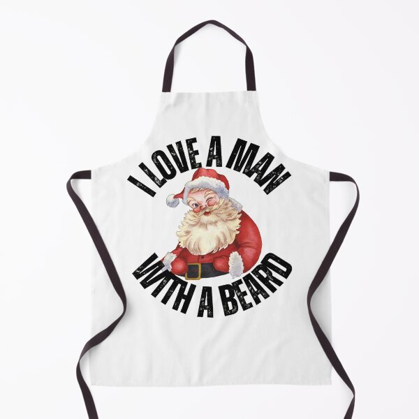 Item preview, I love a man with a beard - Christmas designed and sold by PellSilversmith.
