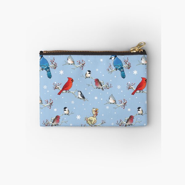 Item preview, Winter Birds Pattern (blue) designed and sold by JadedSketch.