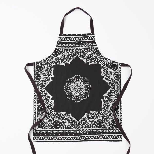 Item preview, Bandana Black & White Mandala Flower designed and sold by emma60.