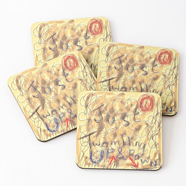 Item preview, "Just Twombling Up & Down", painting in the style of Cy Twombly designed and sold by thalasson.