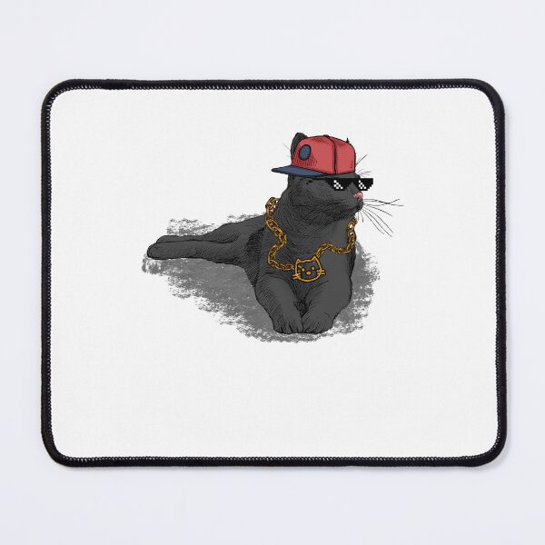 Item preview, Funny Hip Hop Gangster Cat designed and sold by mkzmerch.