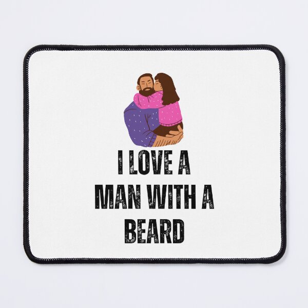 Item preview, I love a man with a beard - funny designed and sold by PellSilversmith.