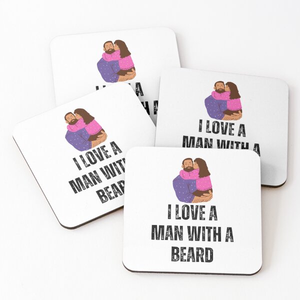Item preview, I love a man with a beard - funny designed and sold by PellSilversmith.