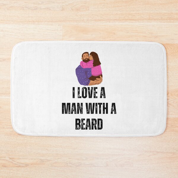 Item preview, I love a man with a beard - funny designed and sold by PellSilversmith.