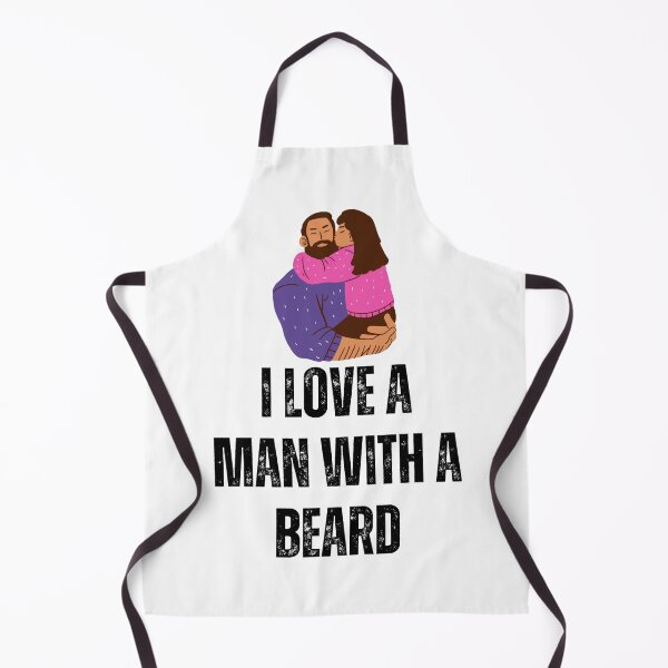 Item preview, I love a man with a beard - funny designed and sold by PellSilversmith.