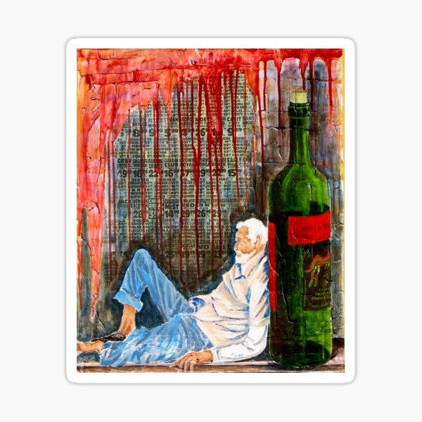 Artikel-Vorschau von "Wino"  mixed media statement on society, designt und verkauft von Michael Arnold.