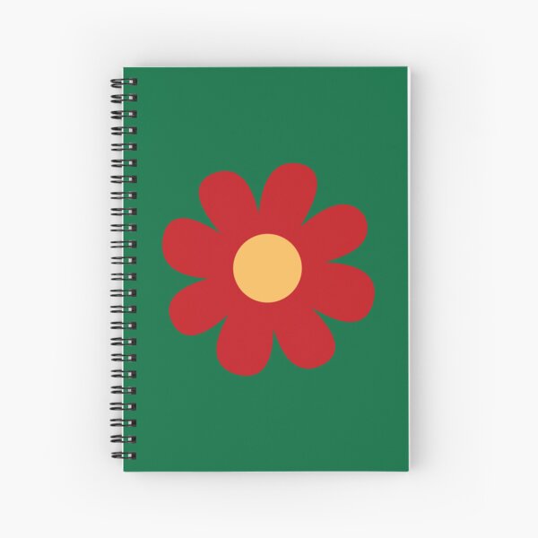 Item preview, Simple Red Flower Green Background designed and sold by GemsAnatomy.