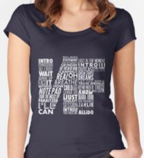 NF - Word Collaboration Design Women's Fitted Scoop T-Shirt