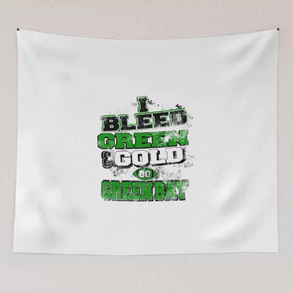 Item preview, I BLEED GREEN & GOLD - GREENBAY - AMERICAN FOOTBALL SHIRT MOTIV designed and sold by THE SUPERIORS SHIRT SHOP.