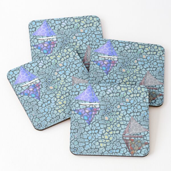 Item preview, sailboats, mosaic, ships, water pattern, boracay, sea, day, light, waves, reflections, tranquility, smoothness,relaxation, rest designed and sold by Maria Mihailova.