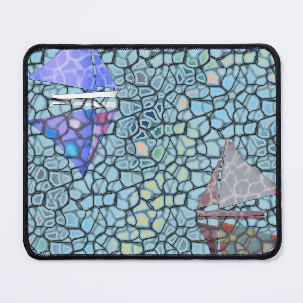 Item preview, sailboats, mosaic, ships, water pattern, boracay, sea, day, light, waves, reflections, tranquility, smoothness,relaxation, rest designed and sold by Maria Mihailova.
